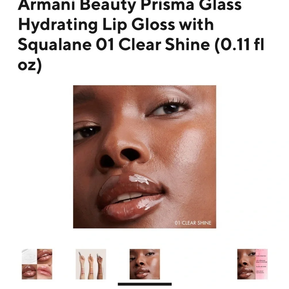 Armani Prisma Glass 01 clear shine
